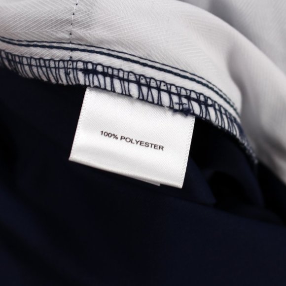 Dunhill Links Navy Blue Lightweight Polyester Straight Leg Trouser Pants 35 - Picture 7 of 7